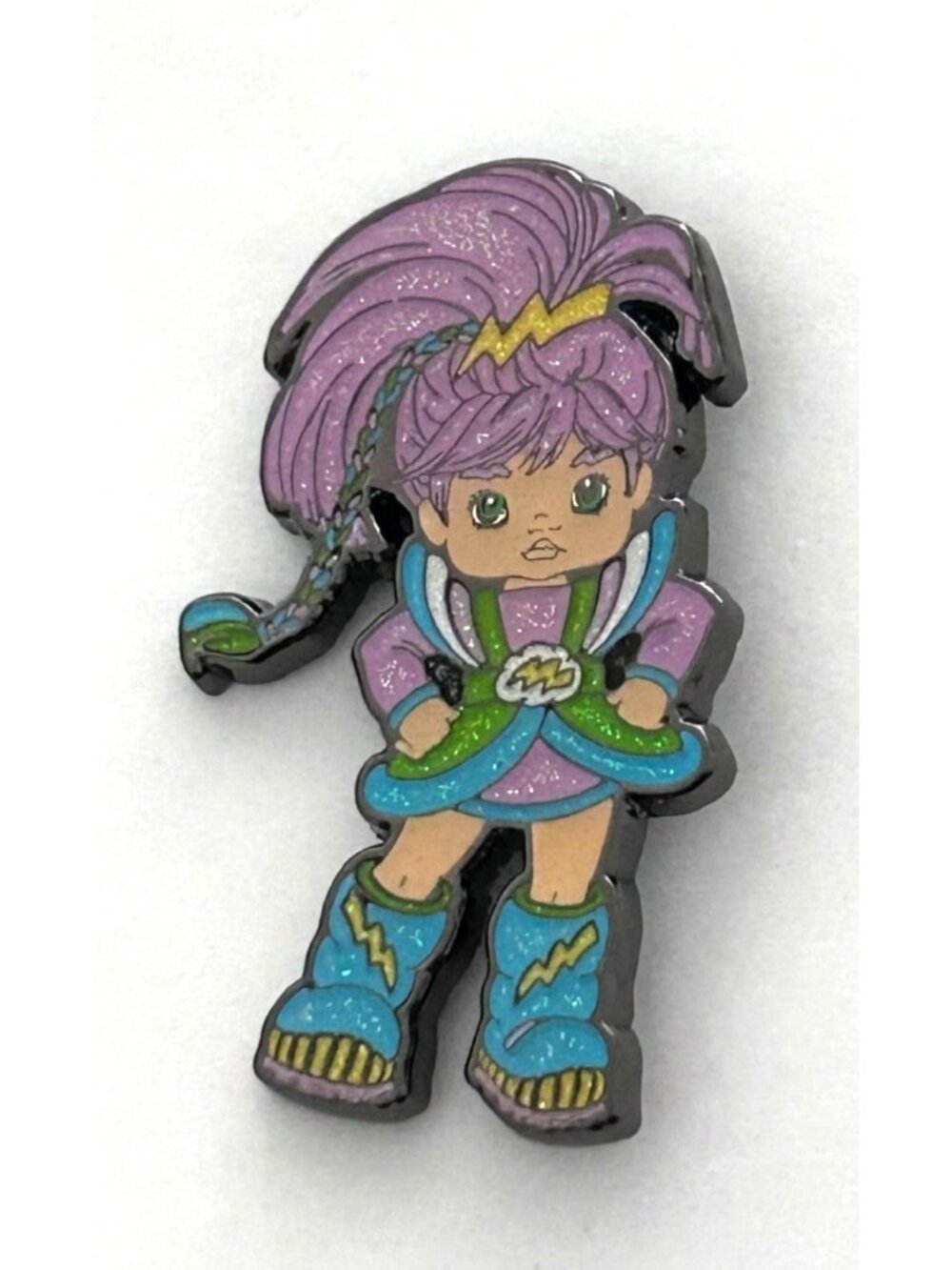 Hallmark Rainbow Brite Friend Stormy Enamel Pin Glitter Accents